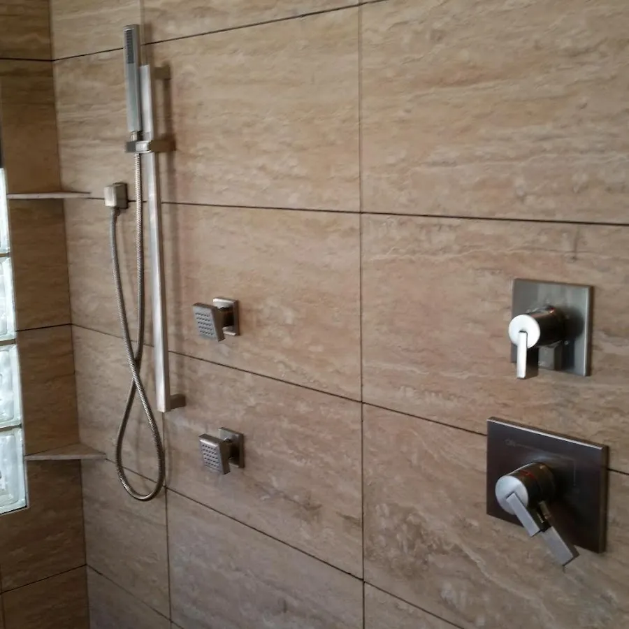 Shower fixture installation for Water Heater Replacement in Midway City
